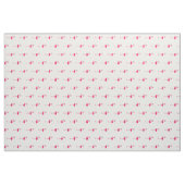Tropisch rosa Flamingos auf Weiß Stoff (Yard (91,4 cm))