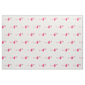 Tropisch rosa Flamingos auf Weiß Stoff (Fat Quarter (45,7 x 55,9 cm))