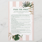 Tropisch rosa geht durch das Brautparty (Vorderseite)