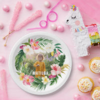 Tropisch-rosa-gelbe Flamingo Stilvoll