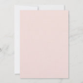 Tropisch-rosa-Hibiskus-Blumenhochzeit Einladung (Rückseite)