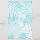 Tropisch rosa Hibiskus Personalisiert Stationierun (Rückseite)