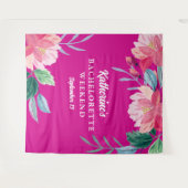 Tropisch-rosa Junggeselinnen-Abschied Wandteppich (Vorderseite (Horizontal))