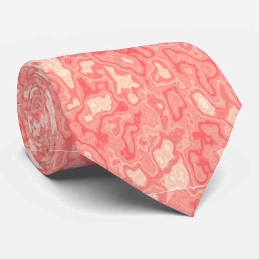 Tropisch rosa Krawatte (Gerollt)