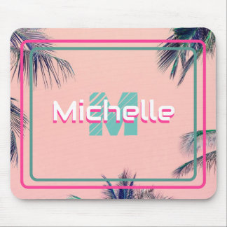 Tropisch rosa Name und erste Mousepad