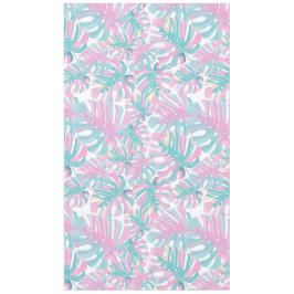 Tropisch-rosa Palm-Blätter Tischdecke