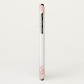 Tropisch rosa Palm Fronds iPhone X Fall Case-Mate iPhone Hülle (Hinten/Links)