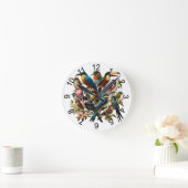 tropisch runde wanduhr (Zuhause)