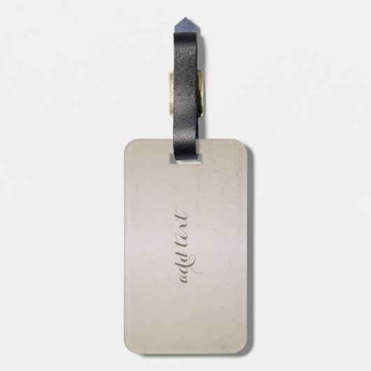 Tropisch, Sand, Ananas Personalisiert Gepäckanhänger (Rückseite vertikal)