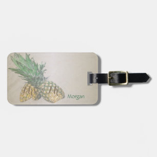 Tropisch ,Sand,Pineapple-Personalisiert Gepäckanhänger
