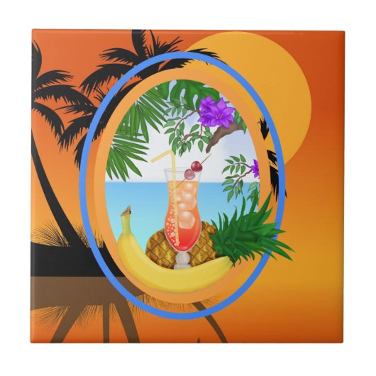 Tropisch - SRF Fliese (Vorderseite)