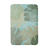 Tropisch verblasste Blätter Badematte (Vorderseite Vertikal)