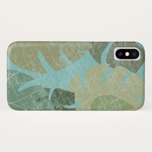 Tropisch verblasste Blätter Case-Mate iPhone Hülle (Rückseite (Horizontal))