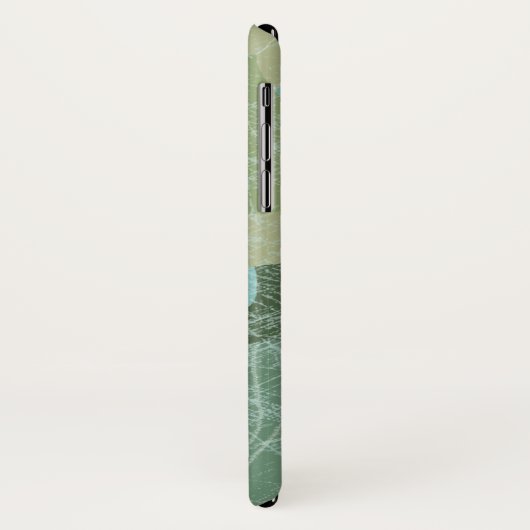 Tropisch verblasste Blätter Case-Mate iPhone Hülle (Hinten/Links)