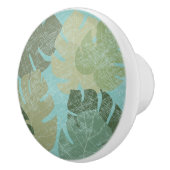 Tropisch verblasste Blätter Keramikknauf (Rechts)