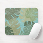 Tropisch verblasste Blätter Mousepad (Mit Mouse)
