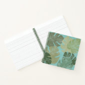 Tropisch verblasste Blätter Notizblock (Innenseite)