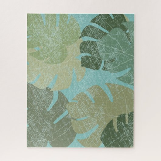 Tropisch verblasste Blätter Puzzle (Vertikal)