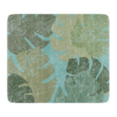 Tropisch verblasste Blätter Schneidebrett (Vorderseite)