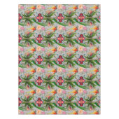 Tropisch, Vintag, exotisch, Sommer, Vögel, Blume Tischdecke (Vorderseite)