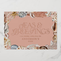 Tropisch warme Weihnachtssee & Grüße modern