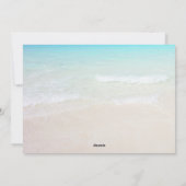 Tropisch warme Weihnachtswache Feiertagskarte (Rückseite)