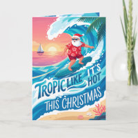 Tropisch wie heiße Weihnachten mit surfen dem Weih