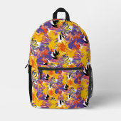 Tropisch wild. bedruckter rucksack (Vorderseite)