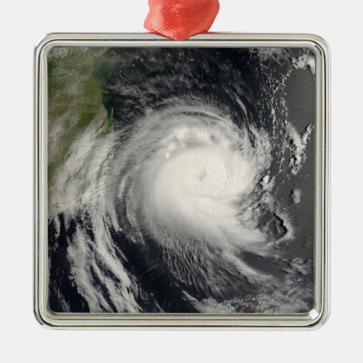 Tropisch-zyklischer Favio nähert sich Mosambik Silbernes Ornament (Vorne)