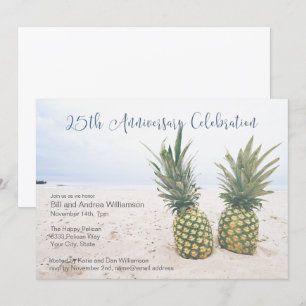 Tropische 25-Jahres-Jubiläumsfeier Einladung