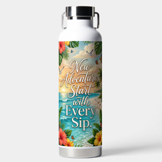 Tropische Abenteuer-Wasserflasche Trinkflasche