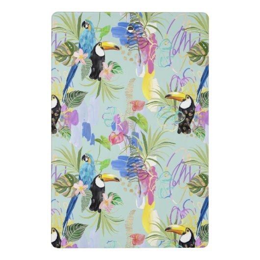 Tropische Abstraktionen Mini Klemmbrett (Rückseite)
