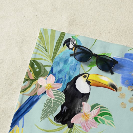 Tropische Abstraktionen Strandtuch (Beispiel)