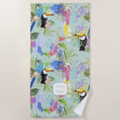 Tropische Abstraktionen Strandtuch (Vorderseite)