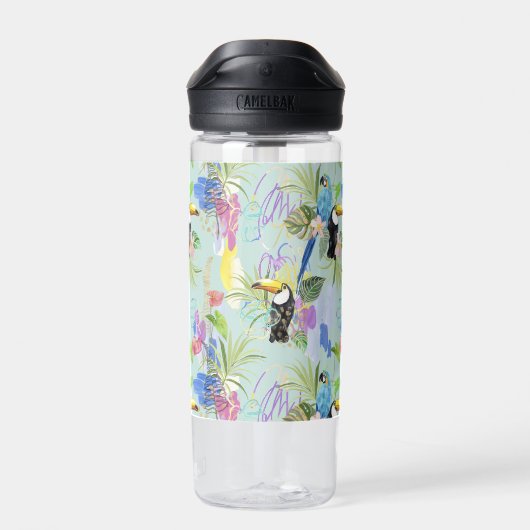 Tropische Abstraktionen Trinkflasche (Rückseite)