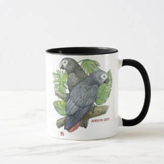 Tropische afrikanische Grau-Tasse Tasse