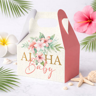 Tropische Aloha-Baby-Party Geschenkschachtel