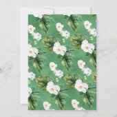 Tropische Aloha-Babydusche Einladung (Rückseite)