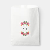 Tropische Aloha-Blume Botanische Hochzeit Geschenktütchen (Vorderseite)