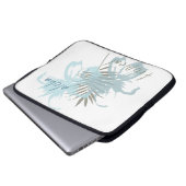 Tropische Aloha-Blume Laptopschutzhülle (Vorne Knopf)