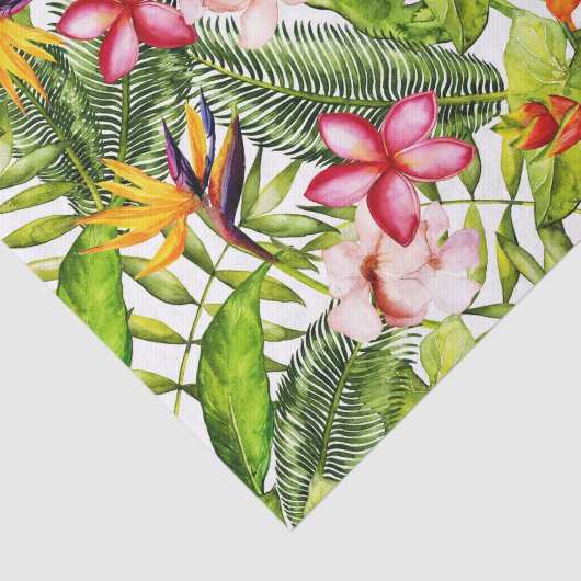 Tropische Aloha exotische Dschungel-Blumen Seidenpapier (Ausschnitt)