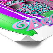 Tropische Aloha Strände Spaß beim Surfen Ananas Poster (Ecke)