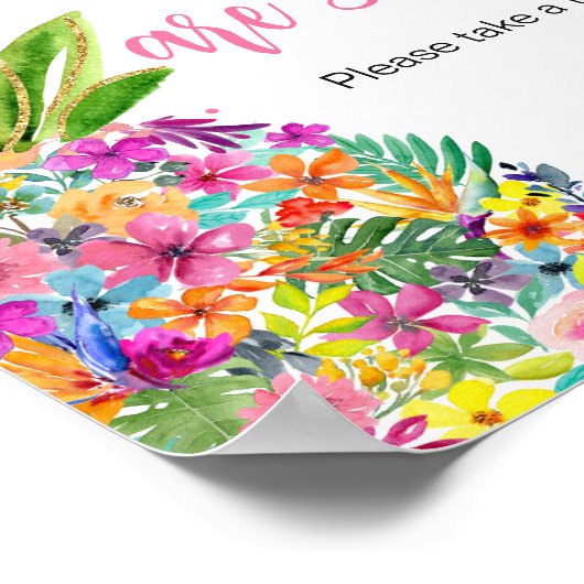 Tropische Ananas-Ananas-Säuglinge sind süß Poster (Ecke)