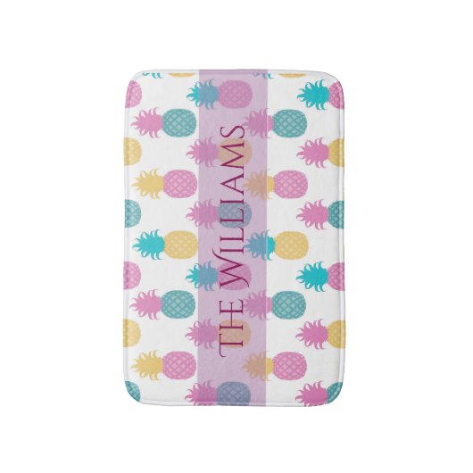 Tropische Ananas Badematte (Vorderseite Vertikal)