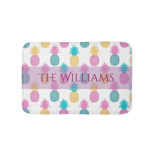 Tropische Ananas Badematte (Vorderseite)