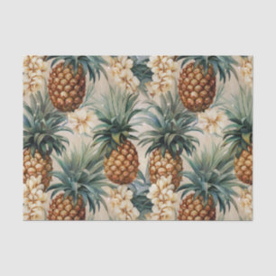 Tropische Ananas Blumen Hochzeit  Seidenpapier