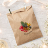 Tropische Ananas, Blumengebäck Geschenktütchen (Ausgeschnitten)