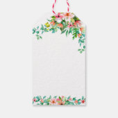 Tropische Ananas-Blütendusche MAHALO Baby Geschenkanhänger (Rückseite)