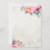 Tropische Ananas Brautdusche Einladung (Rückseite)