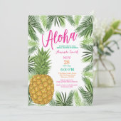 Tropische Ananas Brautdusche Einladung (Stehend Vorderseite)